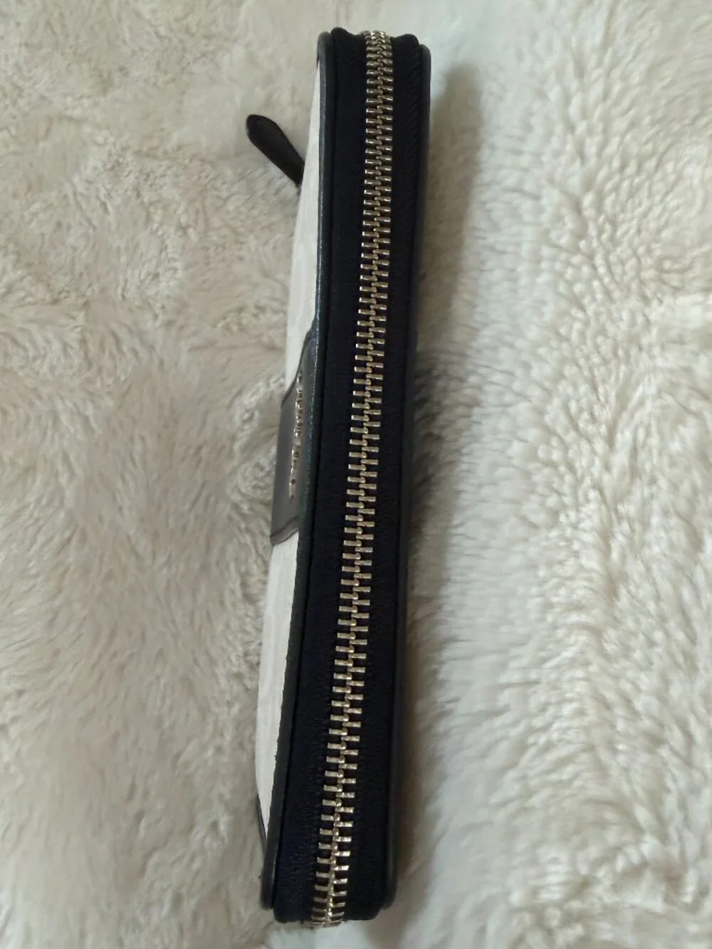 COACH Chalk x Midnight SVDYF Signature Long Zip Around Wallet F54630